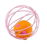 Cage Couleur: Rose Ruilogod Faux orange Rat Souris rose Cage Boule Pet Cat drôle Toy