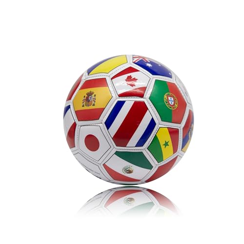 Flags of the World Football Ball, Size 1, PVC Material