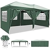 Con ventanas y muchos usos: nuestra carpa Gazebo tiene 4 paredes laterales con ventanas +2 puertas correderas, que pueden proporcionarle una buena ventilación y una buena iluminación en climas cálidos. Puede ver el exterior a través de las ventanas en el hermoso paisaje de la carpa Gazebo. Este Gazebo es adecuado para campamentos, fiestas, bodas. El uso del espacio también es muy amplio, se pueden acomodar muchas cosas.
