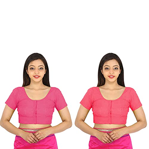 Image of Namita Women's Rubia Cotton Solid Half Sleeve Blouse