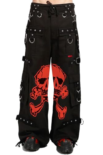 Mega Skull Pants [BLACK/RED]