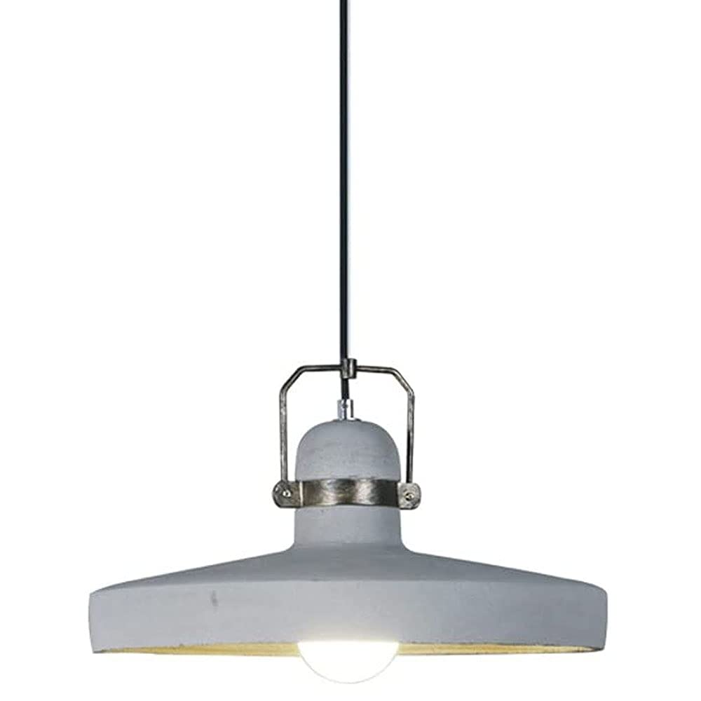Lustre en béton pour îlot de cuisine et comptoir de restaurant style vintage gris rond