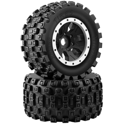 GLOBACT MX43 1/5 RC Truck Tires 24mm Hex for X-Maxx/XRT/Kraton/Outcast 8S