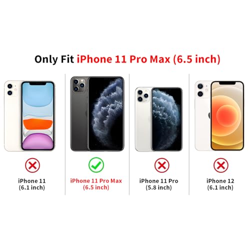 lioscre Cute Bow Phone Case for iPhone 11 Pro Max 6.5", Aesthetic Pink Heart Ribbon Bowknot Pattern Print Design Women Girly Case Gloss Camera Protective Cover Soft Slim Silicone Shockproof TPU Funda by lioscre - Used condition - Image 2