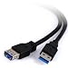 Produktbild CSL USB 3.0 Super Speed Verlängerungs Kabel, Stecker A zu Buchse A, Kabel Verlängerung, bis zu 5 Gbit, 1,8 m, schwarz