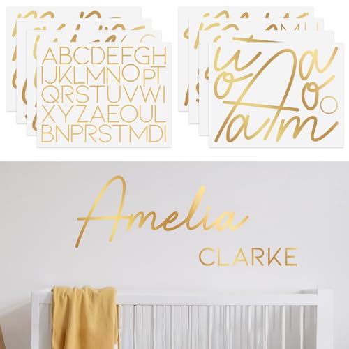 Boao Gold Cursive Letters 2 Line