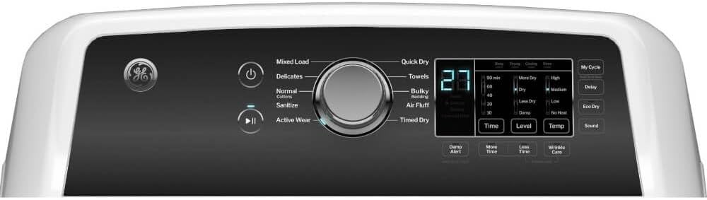 GE 7.4 cu. ft. Electric Dryer with Sensor Dry in White GTD58EBSVWS