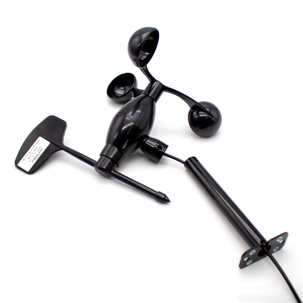Wind Speed Wind Direction Sensor Transmitter Wind Vane Measuring Wind Direction 360 Degrees Polycarbonate Material with Bracket (RS485)