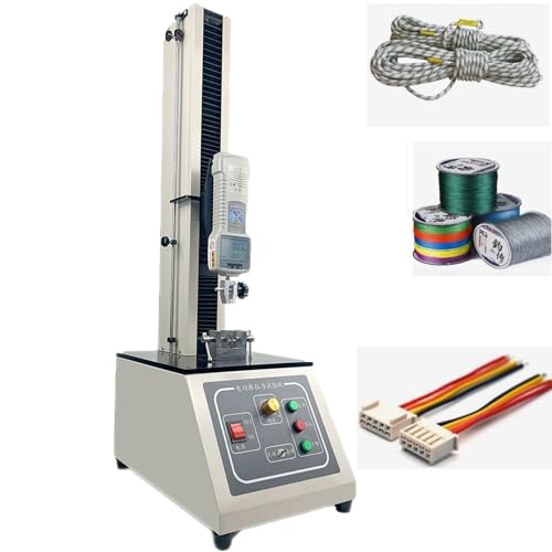 Electric Tensile Testing Machine, Digital Force Gauge, Digital Pull Force Tester Wire Harness Terminal Tensile Force Testing, 450 Travels, 2 Pcs Testing Clamp, with 5 Probe (10n)