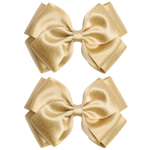 Gold Hair Bow