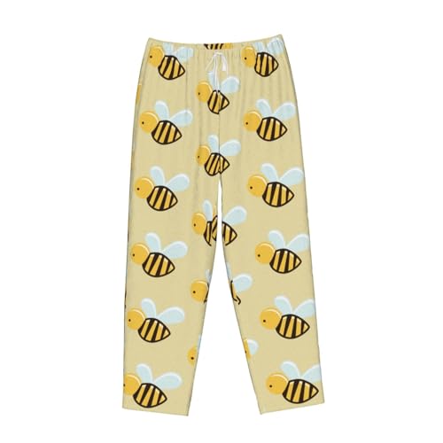 Pantalon pyjama abeille flanelle doux idéal pour cocooning