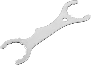 MiDube Faucet Spanner Home Brewing Wrench, Stainless Steel Superior Tool Multi-function Spanner Wrench for Tap Beer Tower Coupler Multi-Use Faucet Key Tool Removal, 1PCS Sliver