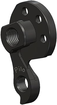 Pilo D1283 Derailleur Hanger Compatible/Replacement for Ragley MTB, Black