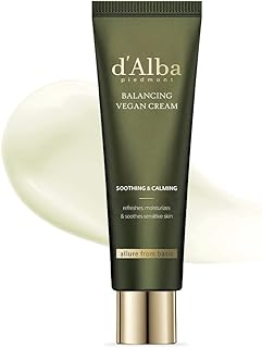 d'alba Piedmont Italian White Truffle Mild Skin Balancing Vegan Cream, Hydrating and Gentle Moisturizer, Mild pH Balancing Cream with White Truffles for Sensitive Skin, Watery Lightweight Texture