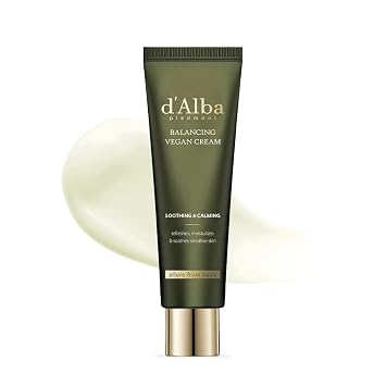 dalba Piedmont Italian White Truffle Mild Skin Balancing Vegan Cream, Hydrating and Gentle Moisturizer, Mild pH Balancing Cream with White Truffles for Sensitive Skin, Watery Lightweight Texture