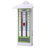 Digital Max Min Greenhouse Thermometer - Classic Design Max Min Thermometer For...