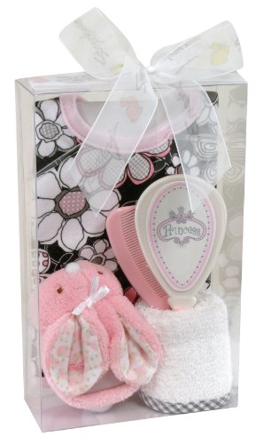 Stephan Baby 4 Piece Bathing Gift Set, Vintage Petal #TOP1