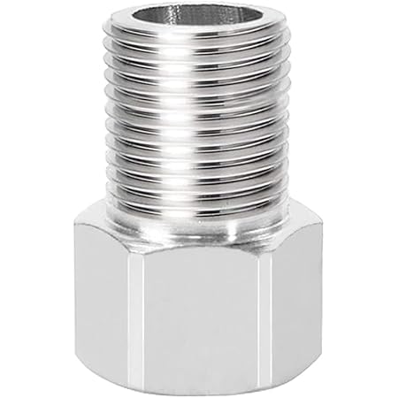 Hooshing Brass Pipe Fitting 1 2 Female To 1 2 Male Pipe Nipple Extension Connector Fitting Hex Bushing Adapter Converter Adapter Length 1 57 Inch 40 Mm Amazon Com