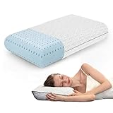 Cooling Gel Memory Foam Pillow - 1-Pack - Standard Size Bed Pillows For Sleeping...