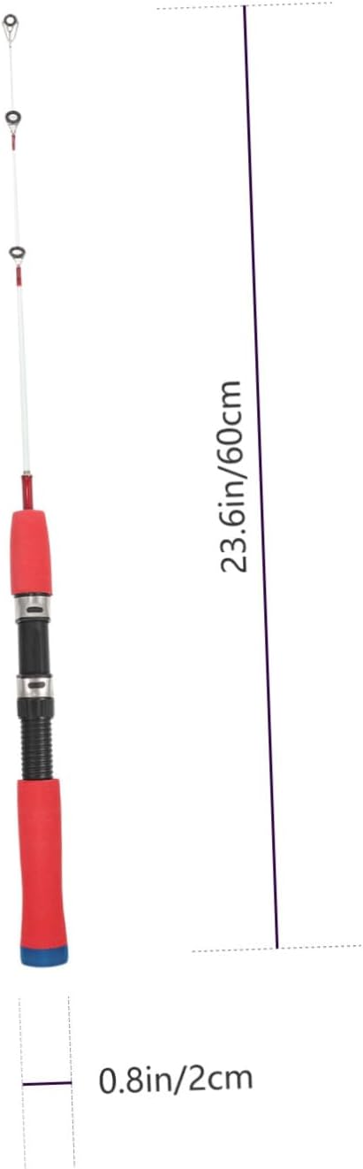 Adjustable Ice Rod for Winter Lightweight Stick Lure Casting Metal Material 1pc