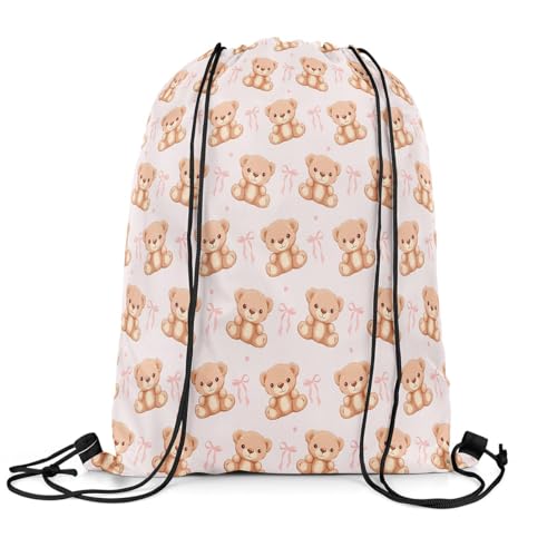 jejeloiu Mochila com cordão e laço, Laranja, 13x15.7inch, Mochilas Daypack