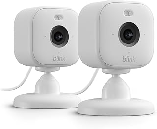 Blink Mini 2 – Plug-in smart security camera, HD night view in colour, built-in spotlight, two-way audio, motion detectio…