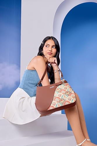 Image of ZOUK Ira Handbag | Stylish Women's Handbag | Luxury Shoulder Bag for Women | Trendy | Fancy Ladies Handbags | Small Purse for Events | Water-Resistant