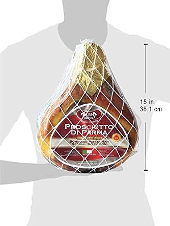 Italian Prosciutto di Parma Red Label D.O.P. Boneless Whole Leg - Aged 16 Months - 17 Pounds Approx.