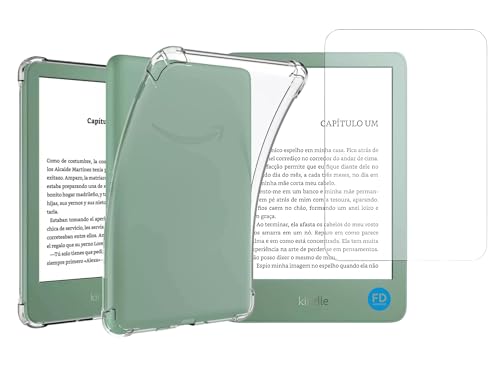 Capa Para Kindle 11ª Geração 2024 e 2022 (RS23CV e C2V2L3) Transparente TPU + Película Antirreflexo - Fosca – FD Acessórios