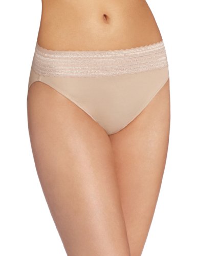 Image of Warner's womens No Pinching No Problems Lace Hi Cut Brief Panty