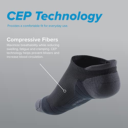R-Gear CEP Compression Running Socks For Men, No Show, Heel Tab | Breathable, Maintain Blood Circulation | 3 Pack4