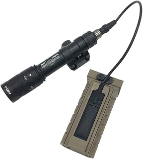 VANBO Remote Pressure Switch and Fore Grip Mount, Pocket Panel Mount Kit Set for Tactical Flashlight Scout Light Weapon Lights/DBAL PEQ 15, Compatible with 20mm Picatinny Rail/Airsoft Accessories