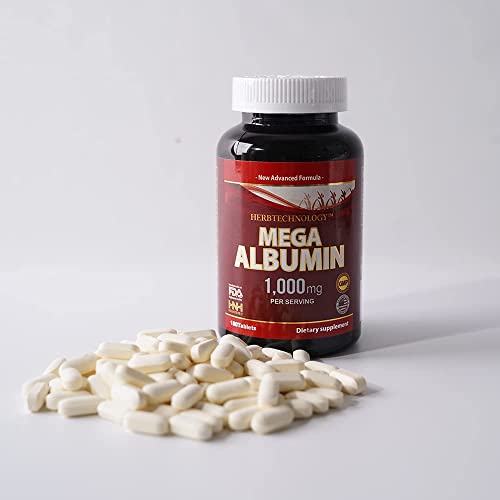 Dr.k&C Hnhusa Mega Albumin Protein 1000Mg 180 Tablets Healthy Kidney Liver Function Wellness Overall Health Support Energy Life Balance Supplement #TOP3