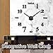 Mintime Modern Frameless DIY Wall Clock Large 3D Wall Watch Mirror Numbers for Home Office Decorations
