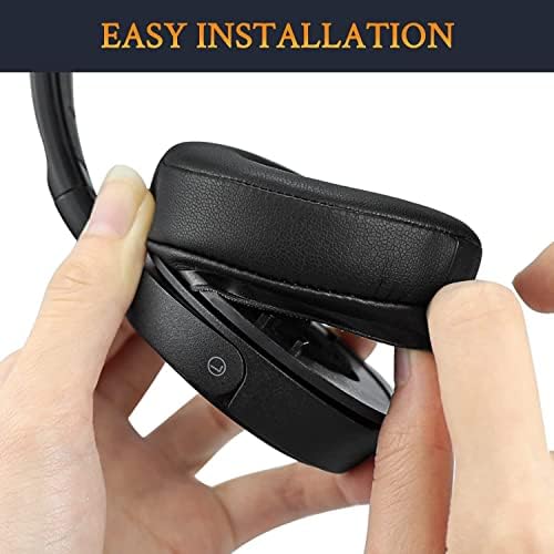 SOULWIT PU Ear Pads Replacement for JBL Tune 600BTNC/500BT/510BT/JR300, for Sony WH-CH500/CH510/MDR-ZX110/ZX330/V150/V250/DR-BTN200, for Sennheiser HD25/HD250BT/HMD 25/Urbanite On-Ear, for AKG Y50/Y55