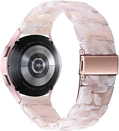 OCEBEEC Resin Bands Compatible with Samsung Galaxy Watch 5 40mm 44mm/Pro 45mm, Galaxy Watch 4 40mm 44mm, Galaxy Active 2 40mm 44mm/Active 40mm, 20mm Band for Galaxy Watch 4 Classic 42mm 46mm, Watch 3 41mm Women