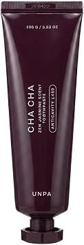 Unpa Cha Cha Activated Charcoal Toothpaste, Natural Teeth Whitening, SLS & Paraben Free, Vegan Korean Toothpaste, Fresh Mint, 100g / 3.5oz Jasmine, Pack of 1