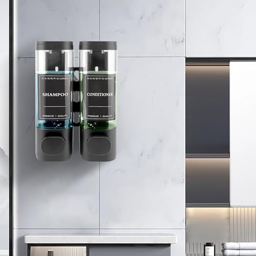 Soap Dispenser, 2 Chamber Shampoo and Conditioner Dispenser by MEKOTRIN - Image 9