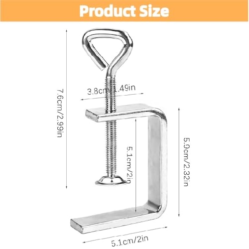 Miniatura 2 de Mecmbj 4 Piezas Abrazaderas En C, Sargentos C Metalica, Sargentos Carpintero Ajustables Para Carpintería, Montaje, Soldadura Y Proyectos Domésticos