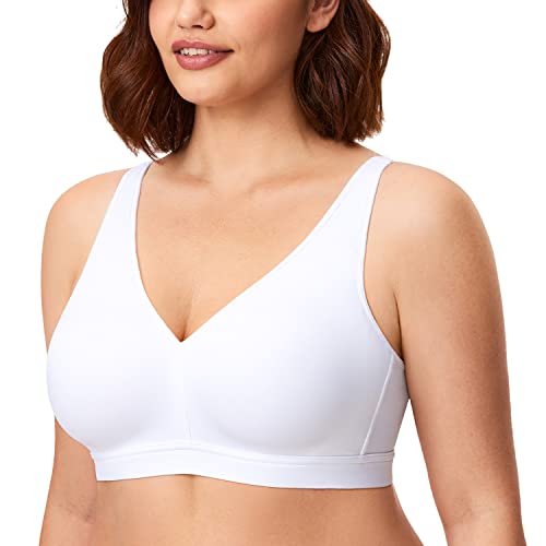 Image of AISILIN Women's Plus Size Unlined Wireless Bra | Soft Smooth Fabric, Unlined, Added Sling, U Back, Full Coverage, Comfort Support, For daily wear, sleep