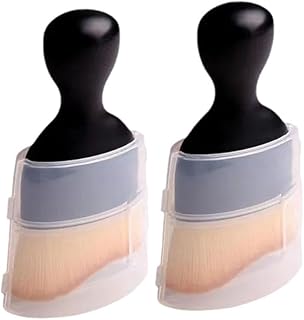 Wmool 2 Pcs Car Detailing Brushes, Auto Interior Soft Hair Removal Brush,Car Tool with Cover,Car Cleaning Brush Interior