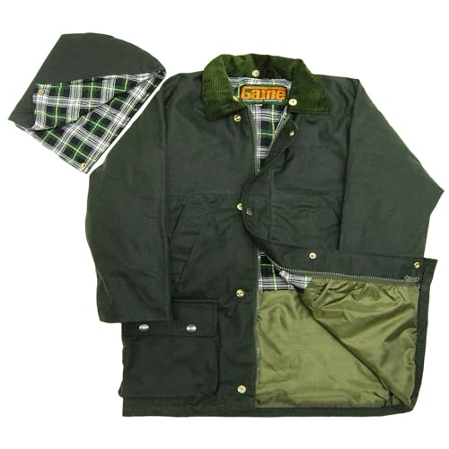 GAME Veste Classique Cire Rembourré Jusqu'À 5XL Olive – vue 5