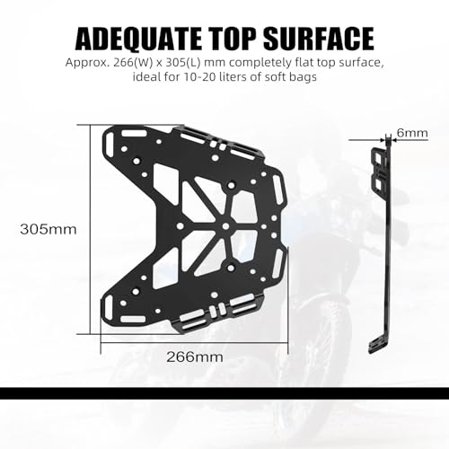 Porte-bagages Tenere 700 World Raid support d'arrimage épuré - 4