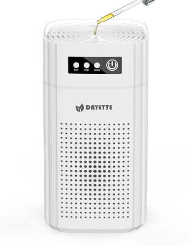 DAYETTE Luftreiniger Allergiker für Schlafzimmer & Auto, Mit Aroma Diffusor und Tragbarem HEPA 13 Filter gegen 99,97{ff79f836bb777529d445e92892977ee8a8c169931074edf84097fedf8a33f56b} Staub, Pollen, Tierhaare & Gerüche, 15dB Ultra-Leise Air Cleaner DAYETTE Luftreiniger Allergiker für Schlafzimmer & Auto, Mit Aroma Diffusor und Tragbarem HEPA 13 Filter gegen 99,97{ff79f836bb777529d445e92892977ee8a8c169931074edf84097fedf8a33f56b} Staub, Pollen, Tierhaare & Gerüche, 15dB Ultra-Leise Air Cleaner