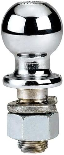 Reese 7402236 Trailer Hitch Ball, 1-7/8 in. Diameter, 2,000 lbs. Capacity, 1 in. Shank Dia, 2 in. Shank Length, Chrome