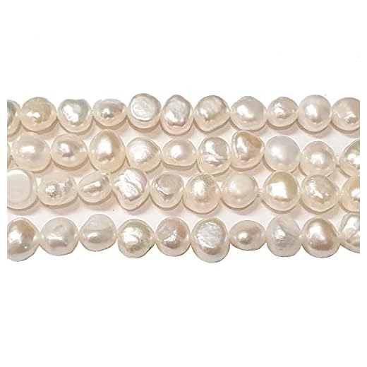 30 perlas cultivadas de agua dulce, 6 mm, color crema, blanco, grano de arroz, natural, barroco, piedras preciosas, perlas para enhebrar