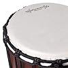 World Rhythm Djembe Drum 30cm (12”) with 7” Synthetic Head – Rope-Tuned Hand-Carved African-Style Drum for Performers, Drum Circles, Schools, Group Workshops #4
