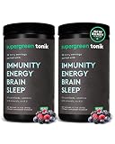 SUPERGREEN TONIK 100% Natural Greens Superfood Powder – Daily Supplement with 38 Superfoods, Vitamin