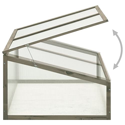 Vidaxl Greenhouse, Cold Frame For Garden Patio Backyard Lawn, Green House For Plant Growing Gardening, Outdoor Greenhouse Grow House, Firwood #TOP1