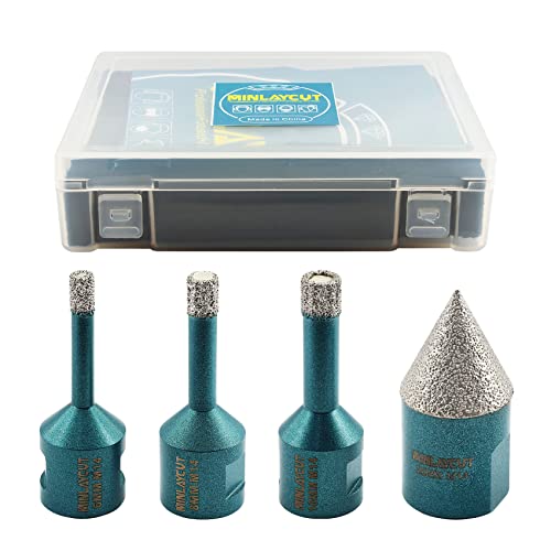 FACHLICH Diamond Milling Finger Chamfering Bit 10-35mm/20-50mm Ceramic Tile Porcelain Granite Vacuum Brazed Hole Saw Hex Shank